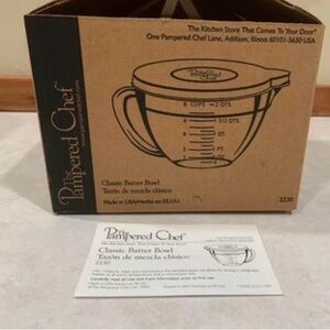 Pampered Chef batter bowl 8 cups